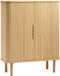 Kast Naturel Eikenhout - 2 Planken - 90x40x113cm - Gewicht 38kg