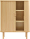 Kast Naturel Eikenhout - 2 Planken - 90x40x113cm - Gewicht 38kg