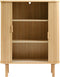 Kast Naturel Eikenhout - 2 Planken - 90x40x113cm - Gewicht 38kg