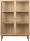 Kast Naturel Eikenhout - 2 Planken - Gewicht 46kg - 100x40x140cm
