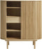 Kast Naturel - Eikenhout - 45x110x125cm - Kast Carno Naturel - Giga Living