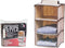 Kast organizer - hangende opberger - stof beige met 3 brede vakken