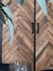 Kast Radu Visgraat - Bruin Mangohout - 180 x 100 cm
