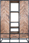 Kast Raya Visgraat - Bruin Mangohout - 180 x 120 cm