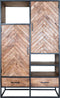 Kast Roan Visgraat - Bruin Mangohout - 180 x 110 cm