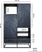 Kast Roan Visgraat - Zwart Mangohout - 180 x 110 cm