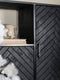 Kast Roan Visgraat - Zwart Mangohout - 180 x 110 cm