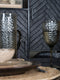 Kast Roan Visgraat - Zwart Mangohout - 180 x 110 cm