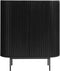 Kast Zwart - Eikenhout & Metaal - 45x110x125cm - Kast Siena Zwart - Giga Living