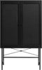 Kast Zwart - Melamine - 80x40x135cm - Kast Pensacola - Giga Living
