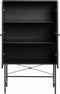 Kast Zwart - Melamine - 80x40x135cm - Kast Pensacola - Giga Living