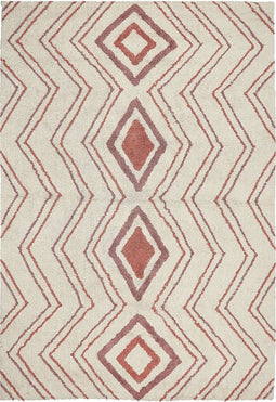 KASTAMONU - Laagpolig vloerkleed - Beige - 140 x 200 cm - Katoen