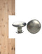 Kastknoppen | Meubelknoppen rvs inclusief bevestigingsbout | 24mm | Meubelknop | Landelijke greep | Kastknop | Keukengreep | Hand Grepen | Knop Robuust | Deurgreep Staal | Metaal | Strak Meubelbeslag | schuifdeur | Handvat | Greep |