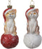 Kat kunststof l4.8b4.8h10.5 cm a2 kerst