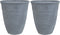 KATALIMA - Bloempot set van 2 - Grijs - 50 cm - Stenenmix
