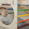 KateHaa Houten Activiteiten Kubus Regenboog - Klimrek - Houten Montessori Speelgoed