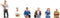 KATO 7024224 N Passagiers figuren Geverfd, Zittend, Staand