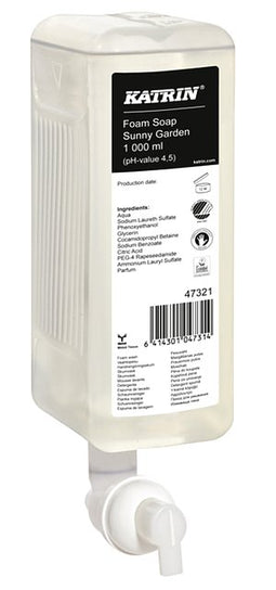 Katrin - Handzeep katrin schuim ny garden 1000ml 47321 | 6 stuks