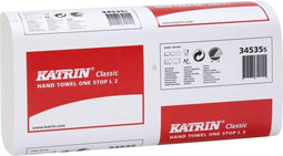 Katrin One Stop intergevouwen handdoekjes L 2-laags - wit