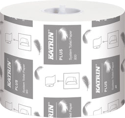 Katrin - Plus toiletpapier voor dispensers | 2-laags | 800 vellen | pak van 36 rollen
