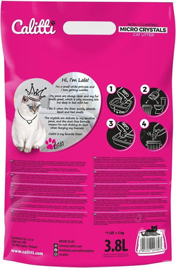 Kattenbakvulling Calitti Micro Crystals Plastic 3,8 L