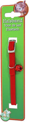 Kattenhalsband elastisch rood 1 x 24cm