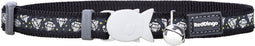 Kattenhalsband Red Dingo Diamond 20-32 Cm Zwart