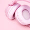 Kattenoortjes kinderkoptelefoon - Draadloze Bluetooth hoofdtelefoon - led kattenoortjes - roze
