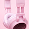Kattenoortjes kinderkoptelefoon - Draadloze Bluetooth hoofdtelefoon - led kattenoortjes - roze