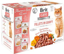 Kattenvoer Brit Kip Zalm Pauw Eend 12 x 85 g