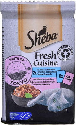Kattenvoer Sheba Zalm Tonijn 6 x 50 g