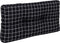 vidaXL - Palletkussen - ruitpatroon - 80x40x12 - cm - stof - zwart