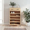 vidaXL - Schoenenkast - 60x35x105 - cm - bewerkt - hout - sonoma - eikenkleurig