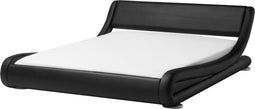 Beliani AVIGNON - Waterbed - Zwart - Kunstleer