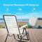 Coast Set van 2 Verstelbare Ligstoelen - Opvouwbaar - 7 Standen - Wit