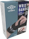 Umbro Wrist Wraps - Polsbeschermers met Duimband - Krachttraining en Fitness - Wit/Zwart (2 stuks)