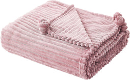 KAWERI - Plaid - Roze - 150 x 200 cm - Polyester