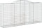 vidaXL - Schanskorven - 4 - st - gewelfd - 300x50x140/160 - cm - ijzer