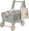 Little Dutch - Houten Winkelwagen - Ruime opbergplek - Groen