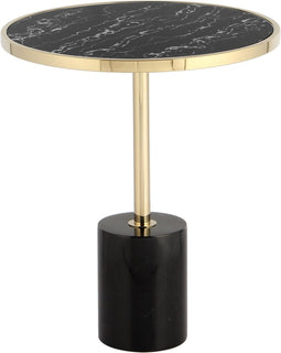 Kayoom- Bijzettafel 46cm- Lana- Goud- Marmer- Handgemaakt