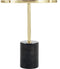 Kayoom- Bijzettafel 46cm- Lana- Goud- Marmer- Handgemaakt