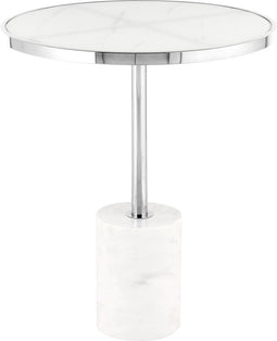 Kayoom - Bijzettafel Lana 525 Zilver / Wit