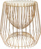 Kayoom- Bijzettafel Malibu 225 - Wit/Goud- 50x50x51cm - Handgemaakt