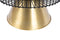Kayoom- Bijzettafel Malibu- Groen- Zwart- Goud- 51x51x56.5cm - Handgemaakt