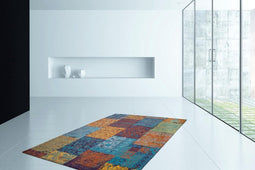 Kayoom Patchwork vloerkleed in vintage-Look 160 x 230 Multikleur