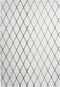 Kayoom Vivica 80 x 150 cm Vloerkleed Wit/Antraciet 225