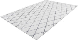Kayoom Vivica 80 x 250 cm Vloerkleed Wit/Antraciet 225