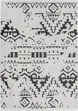 Kayoom - Vloerkleed Agadir - 200 x 290 cm - Wit / Zwart