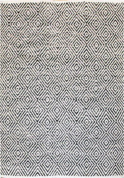 Kayoom - Vloerkleed Aperatif - 80 x 150 cm - 7 mm dik - Grijs - Symmetrisch patroon - Tapijt