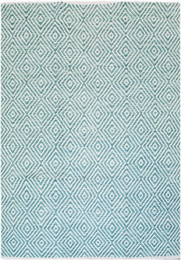 Kayoom - Vloerkleed Aqua - 160 x 230 cm - 7mm dik - Turquoise - Zacht tapijt